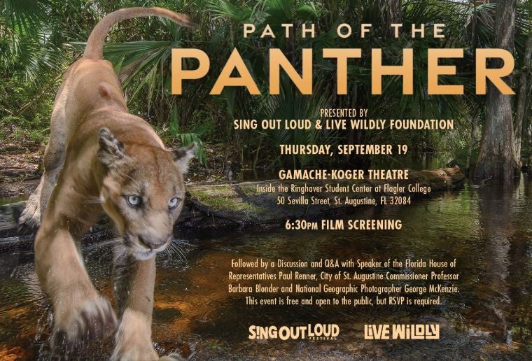 More Info for Sing Out Loud & Live Wildly present "Path of the Panther"