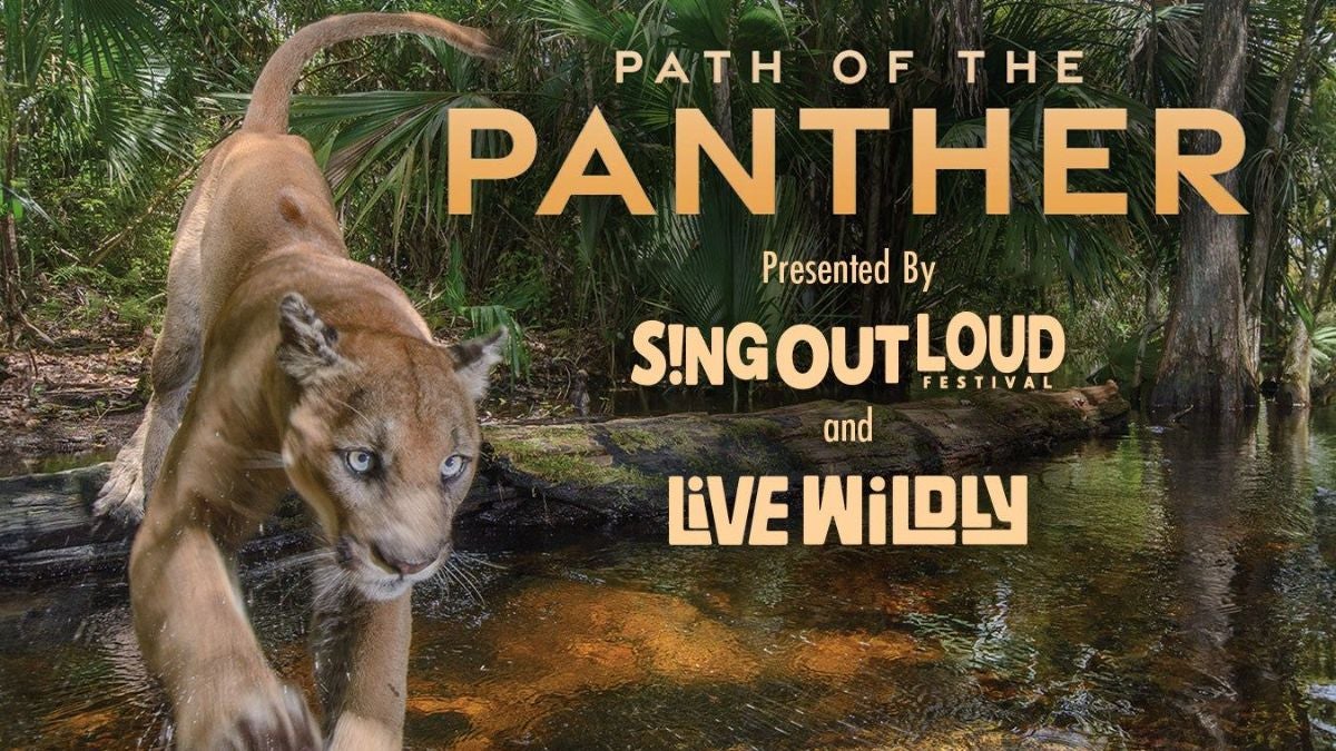 “Path of the Panther,” presented by Sing Out Loud & Live Wildly Foundation 